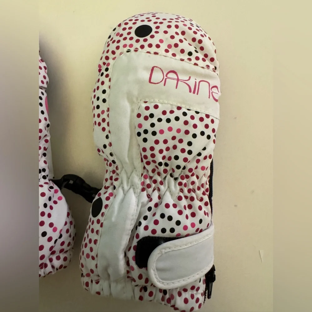 Dakine Toddler Brat Mitt Mittens, White Pink, S